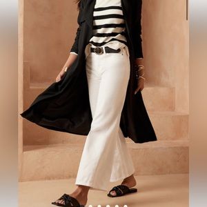 Banana Republic Factory White Wide Leg Jean